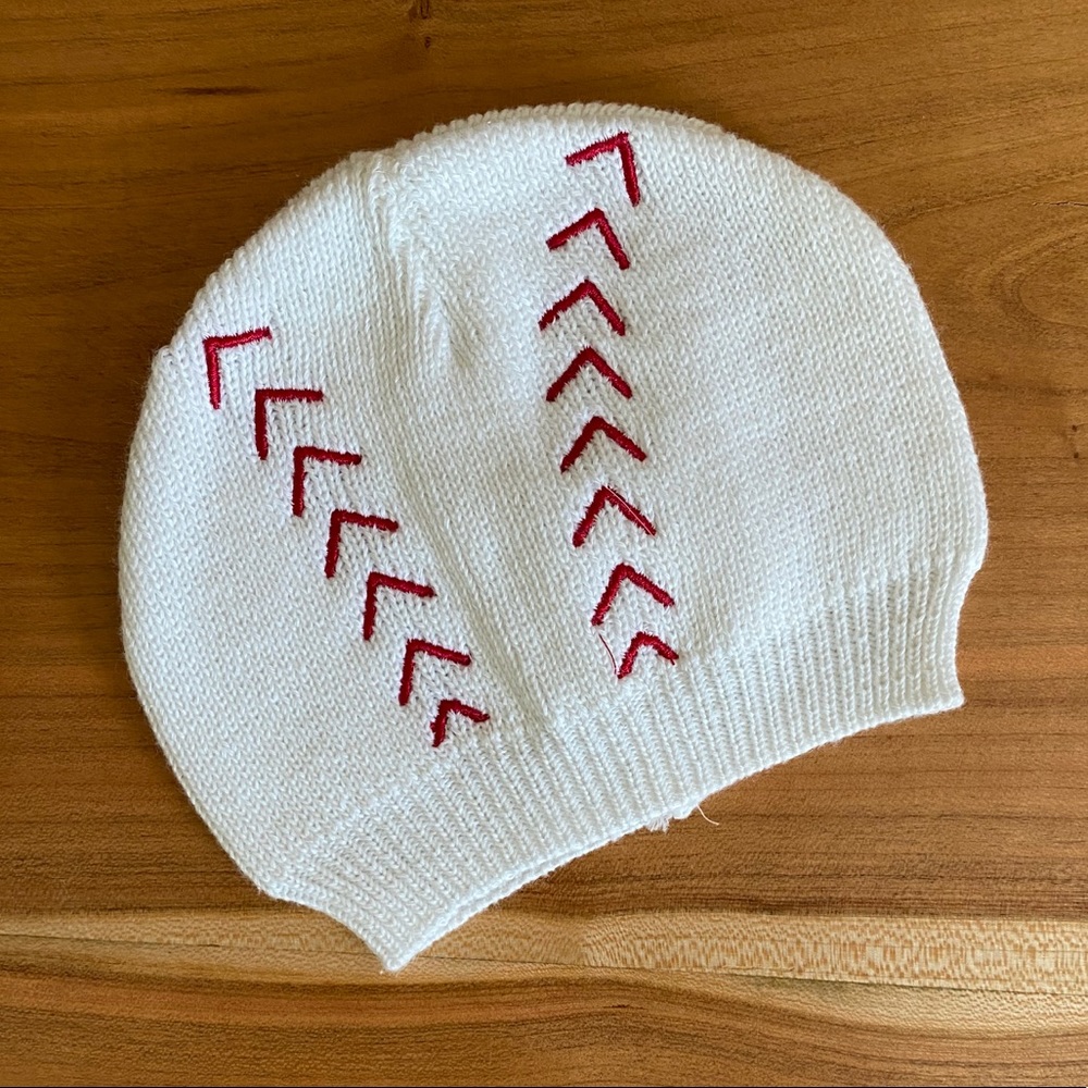 Baseball Knit Cap for Infant Baby 0-12m